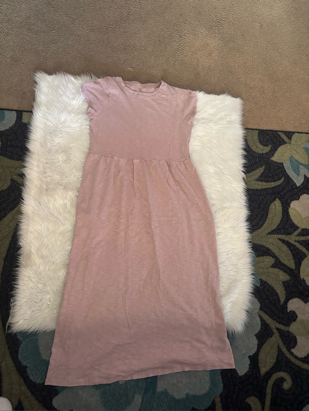 Short-Sleeve Knit Dress